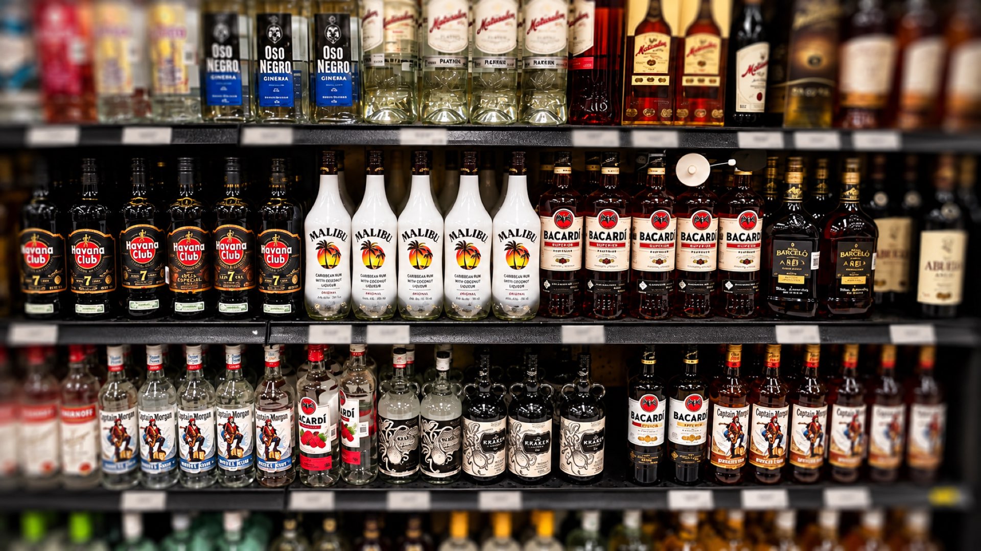 Rum on Shelves