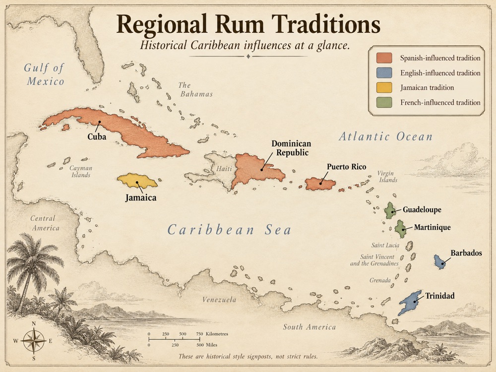 A regional rum map