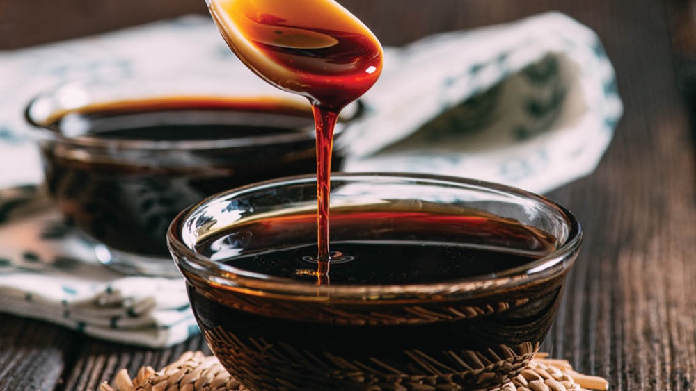 molasses in a bowl